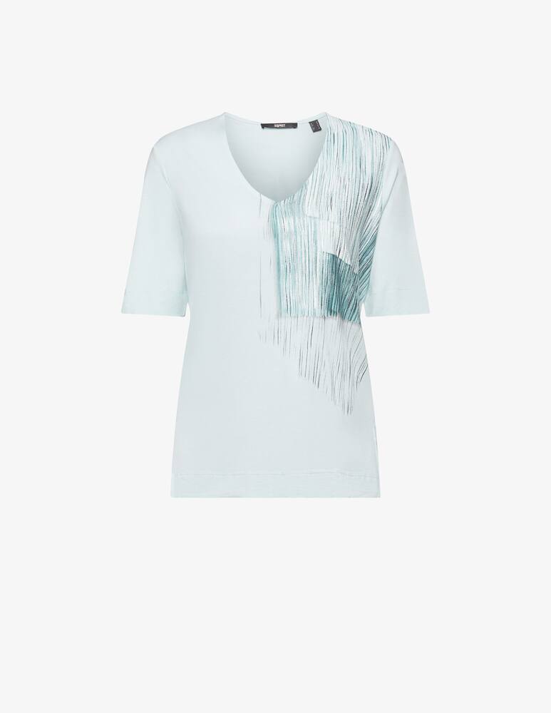ESPRIT T-shirt con scollo a V - Azzurro - immagine 4 ESPRIT T-shirt con scollo a V - Azzurro - immagine 4