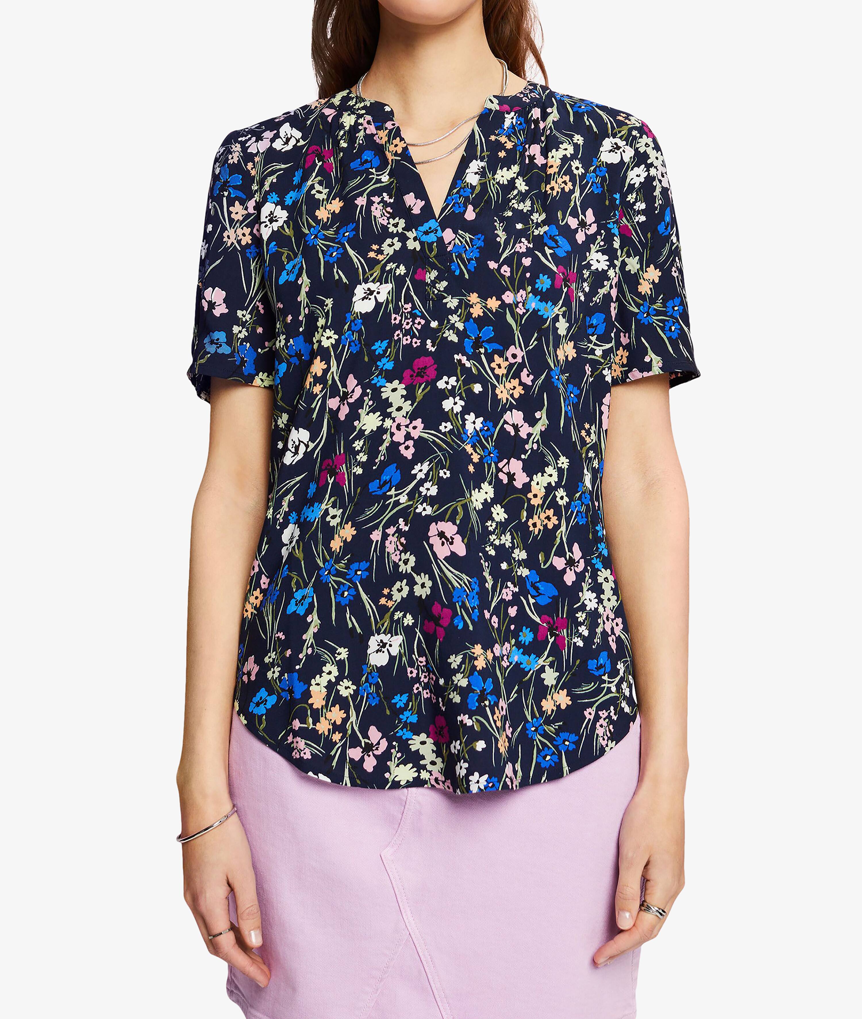 Camicetta Donna TOM TAILOR Cosy – Scollo A V, Tessuto Twill Morbido, Vestibilità Regolare