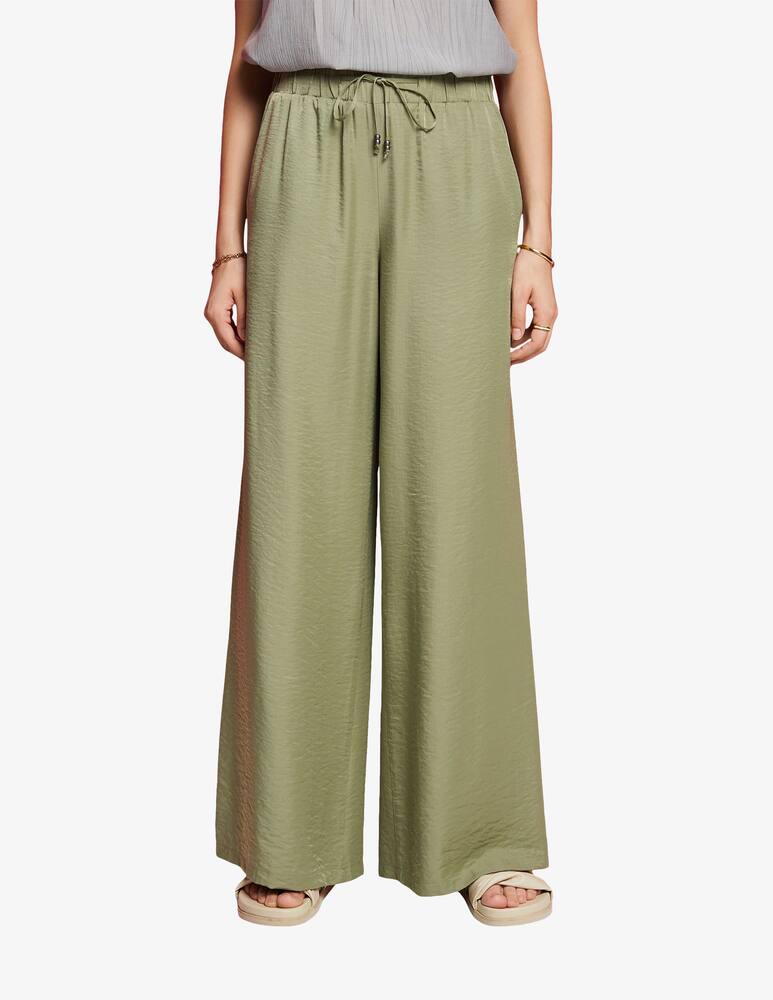ESPRIT Pantaloni in raso a gamba larga - immagine 1