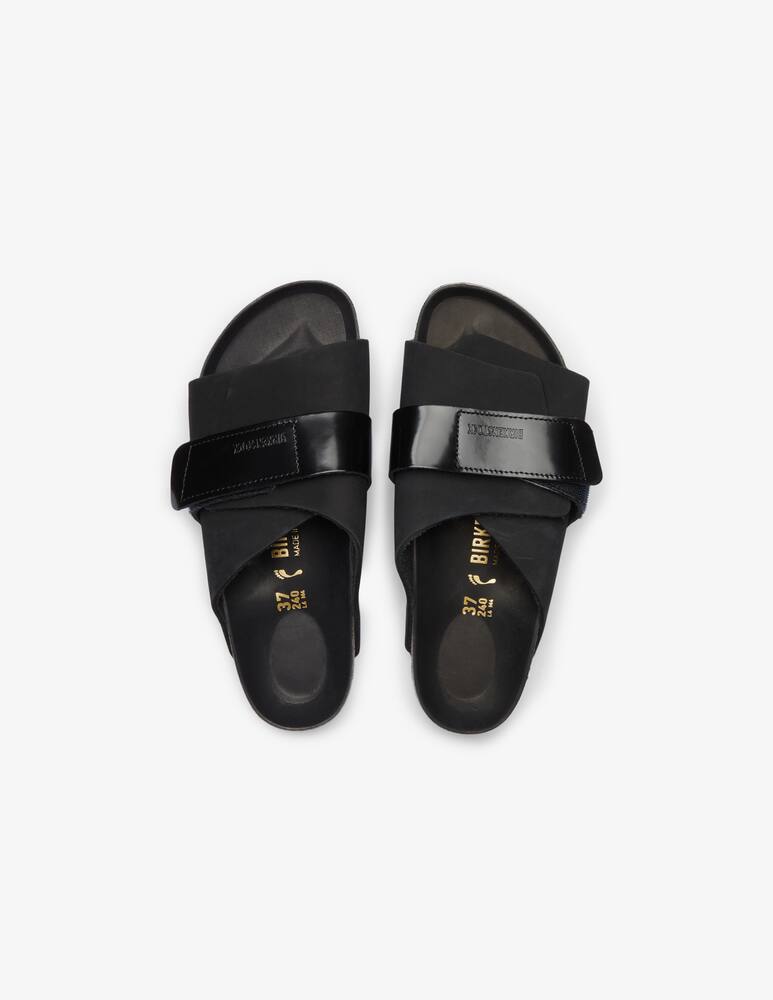rinascente Birkenstock Kyoto nubuck leather sandals