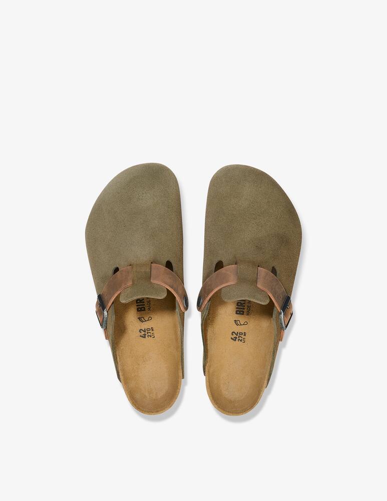 rinascente Birkenstock Sabot boston in pelle scamosciata