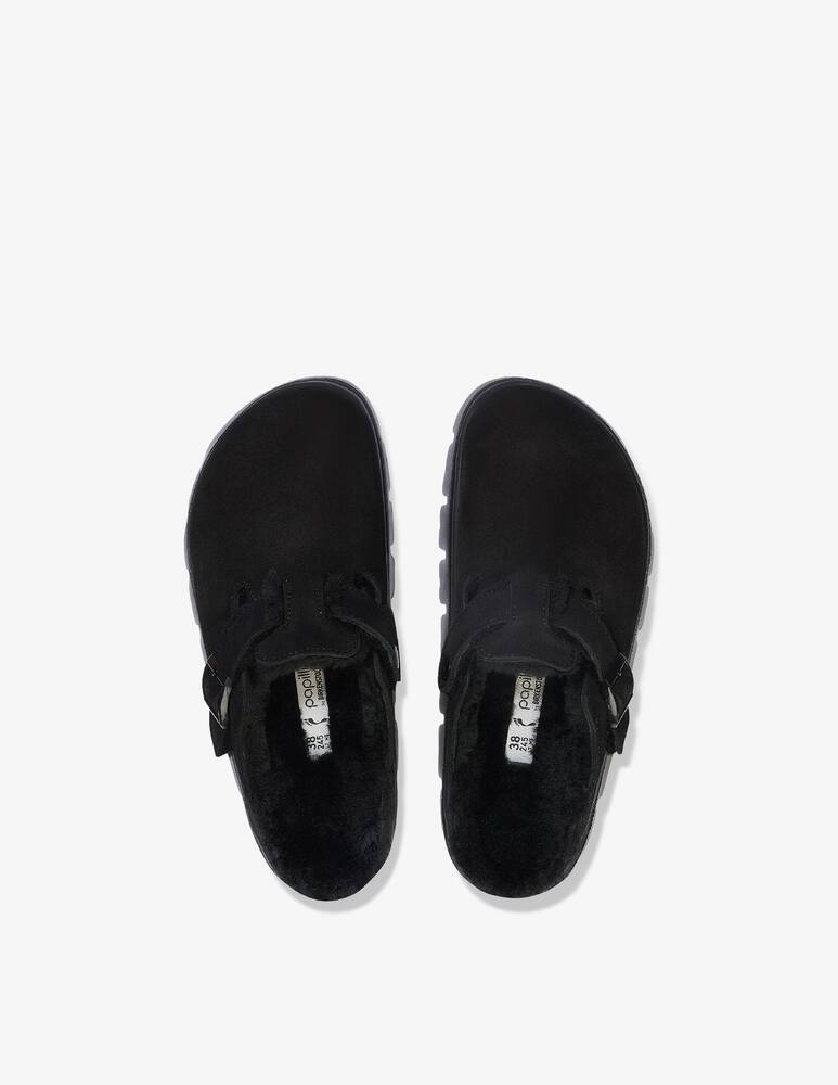 rinascente Birkenstock Sabot in camoscio Boston chunky