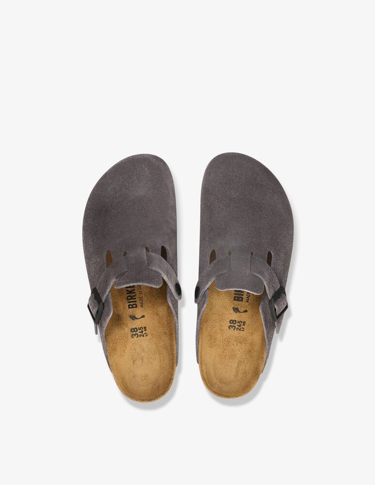 rinascente Birkenstock Boston suede sabot