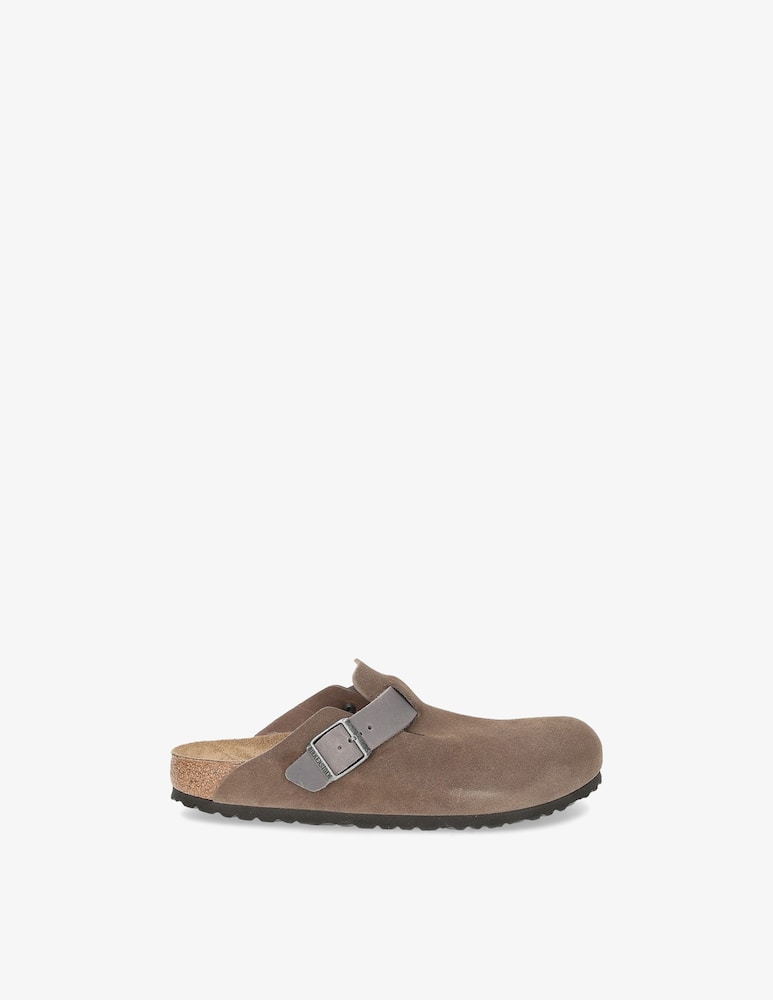 rinascente Birkenstock Boston suede sabot