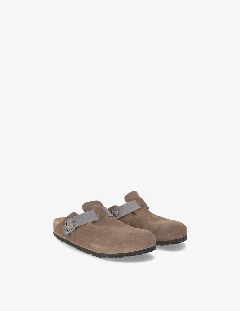 rinascente Birkenstock Boston suede sabot