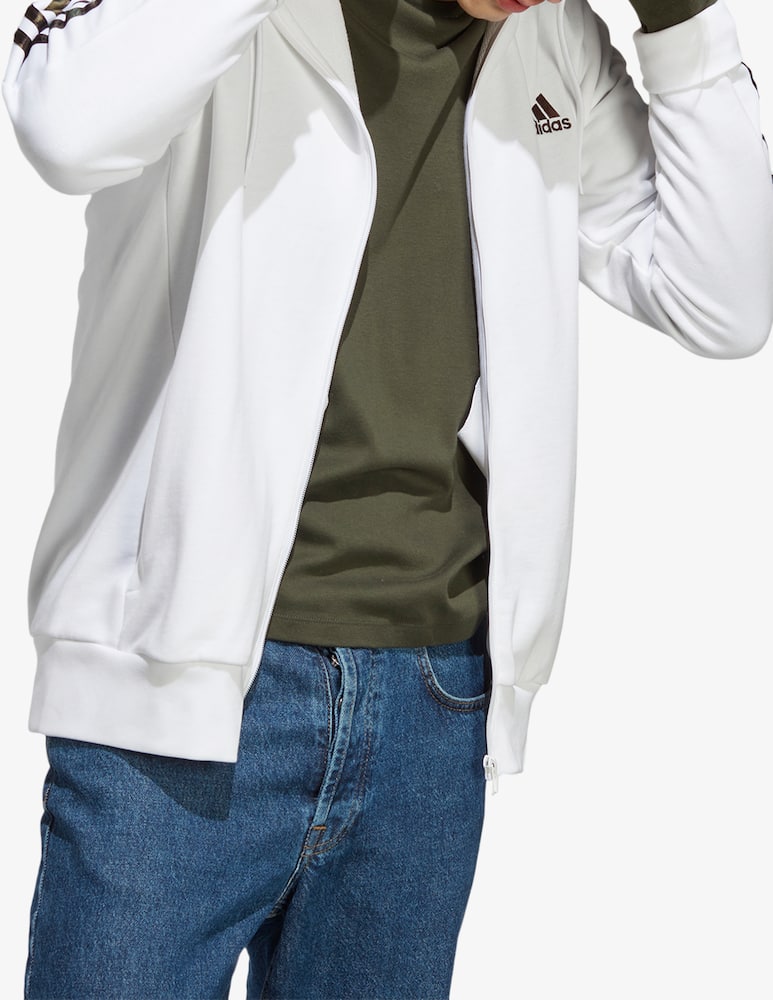 rinascente Adidas Performance 3 stripes zipped hoodie 