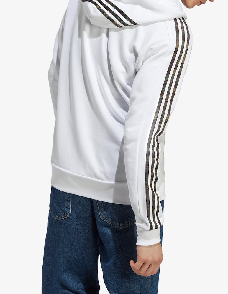 rinascente Adidas Performance 3 stripes zipped hoodie 
