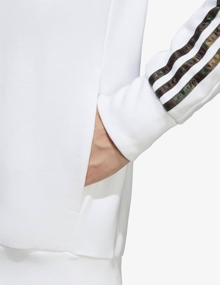 rinascente Adidas Performance 3 stripes zipped hoodie 