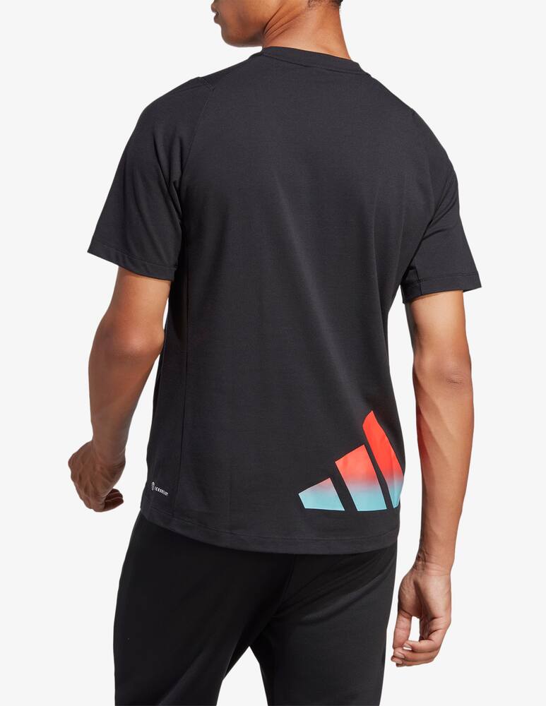 rinascente Adidas Performance Tech aero centred logo t-shirt 