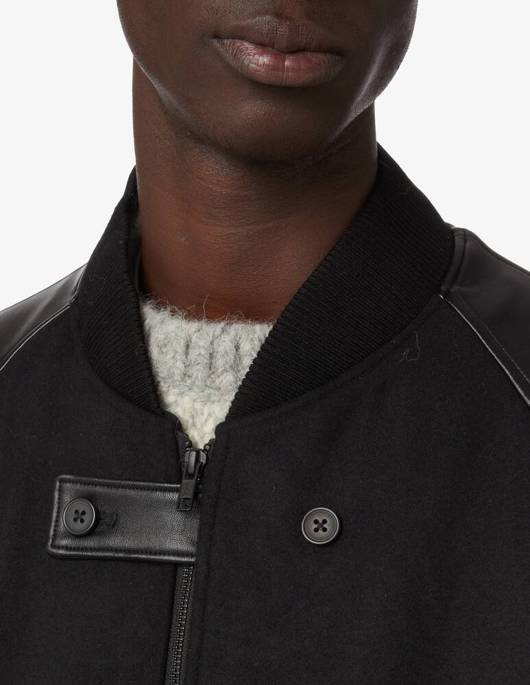 rinascente Adidas Y-3 Varsity bomber jacket - Black