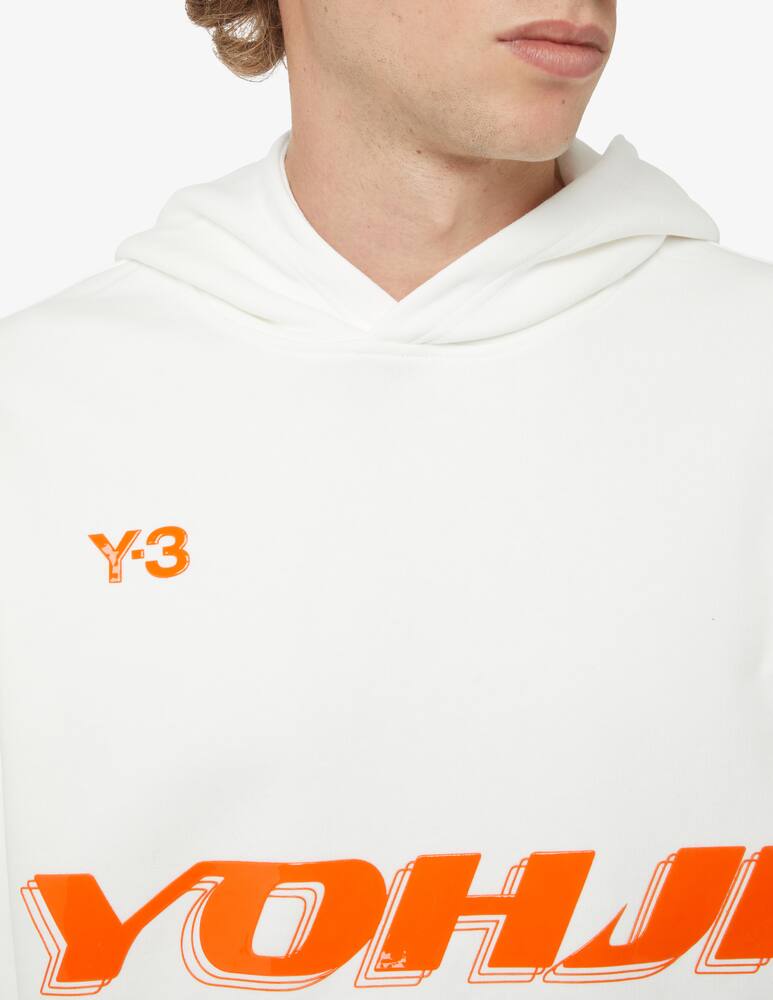 rinascente Adidas Y-3 Felpa con cappuccio con logo - Bianco