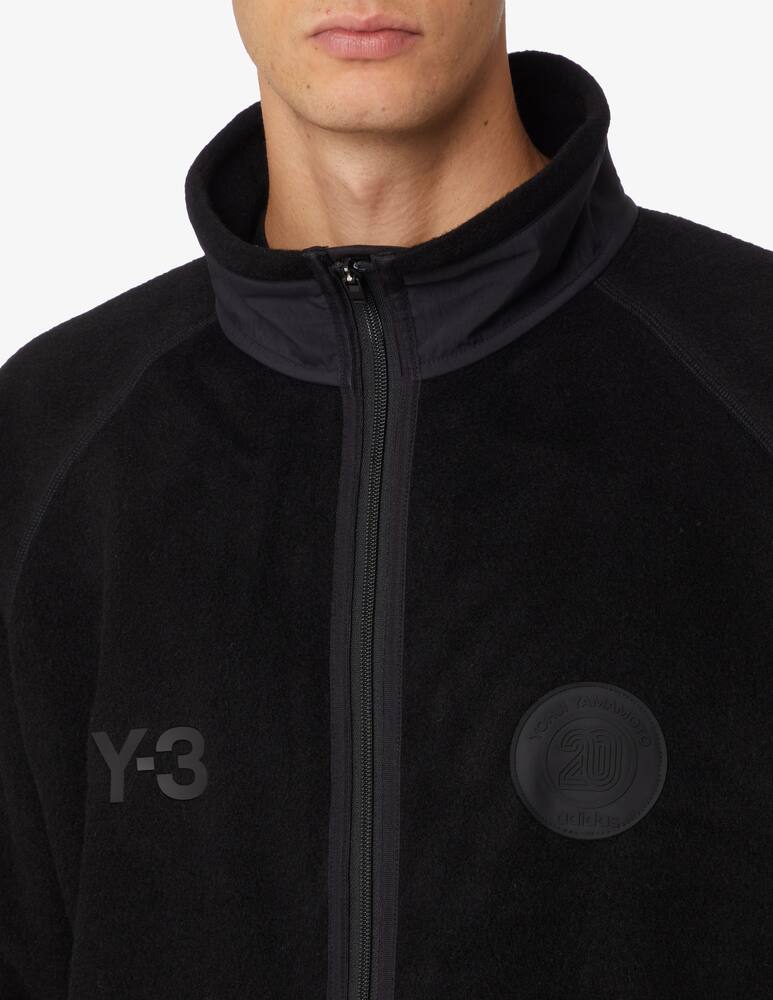 rinascente Adidas Y-3 Giacca fleece con logo - Nero