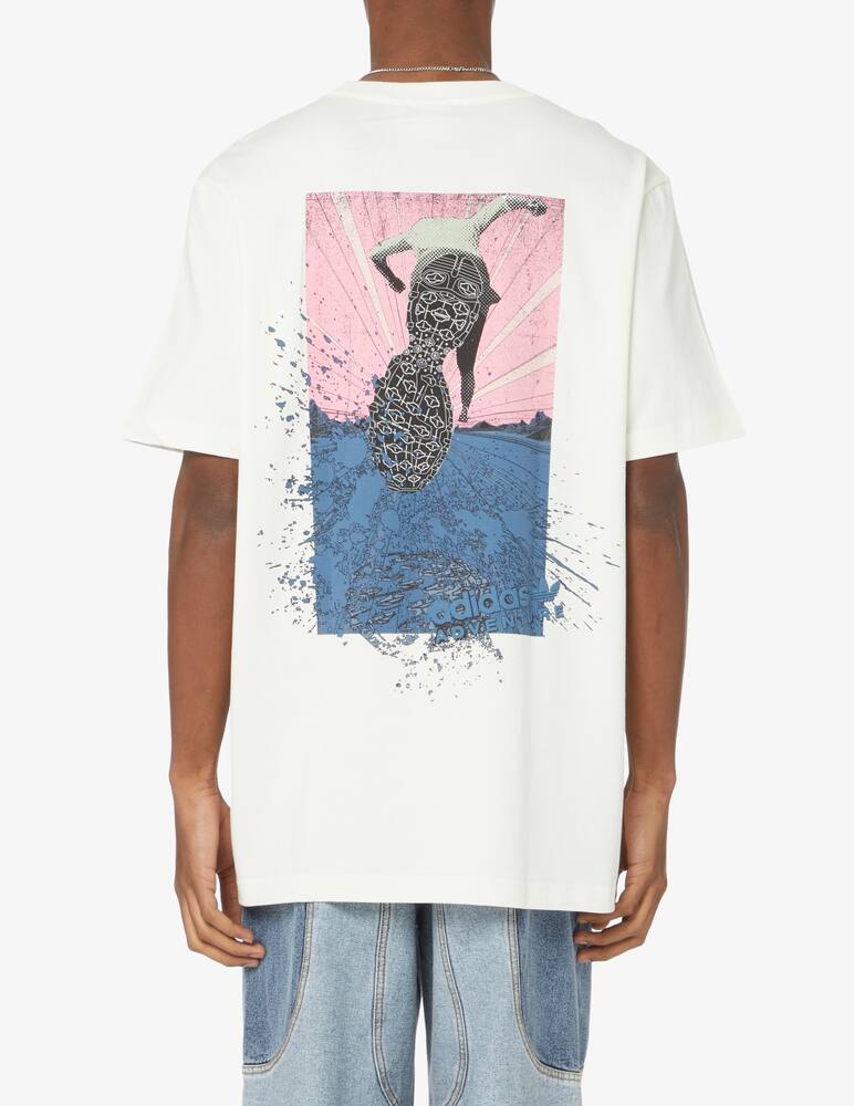 rinascente Adidas Originals Maglietta girocollo adventure back - Bianco