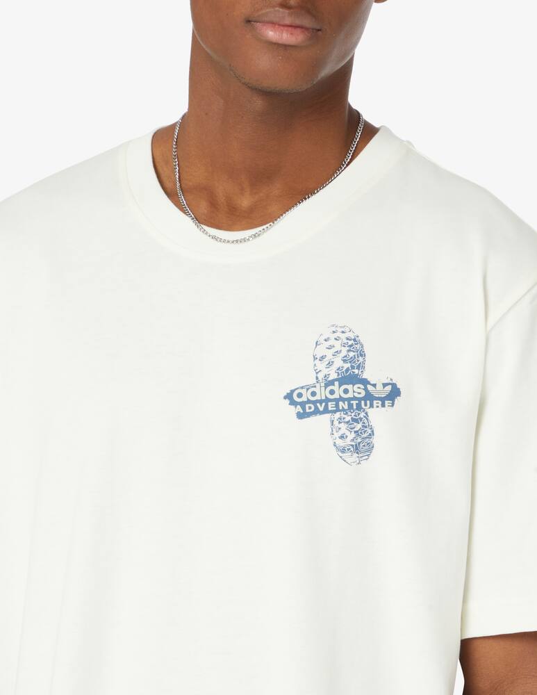 rinascente Adidas Originals Maglietta girocollo adventure back - Bianco