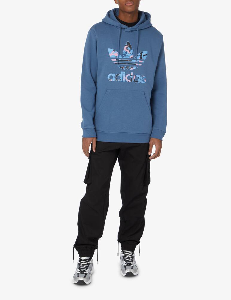 rinascente Adidas Originals Trefoil camo hoodie  - Blue