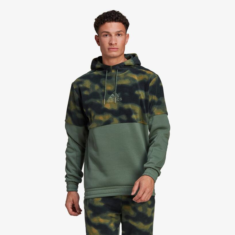 rinascente Adidas Performance Patterned pile jumper - Green