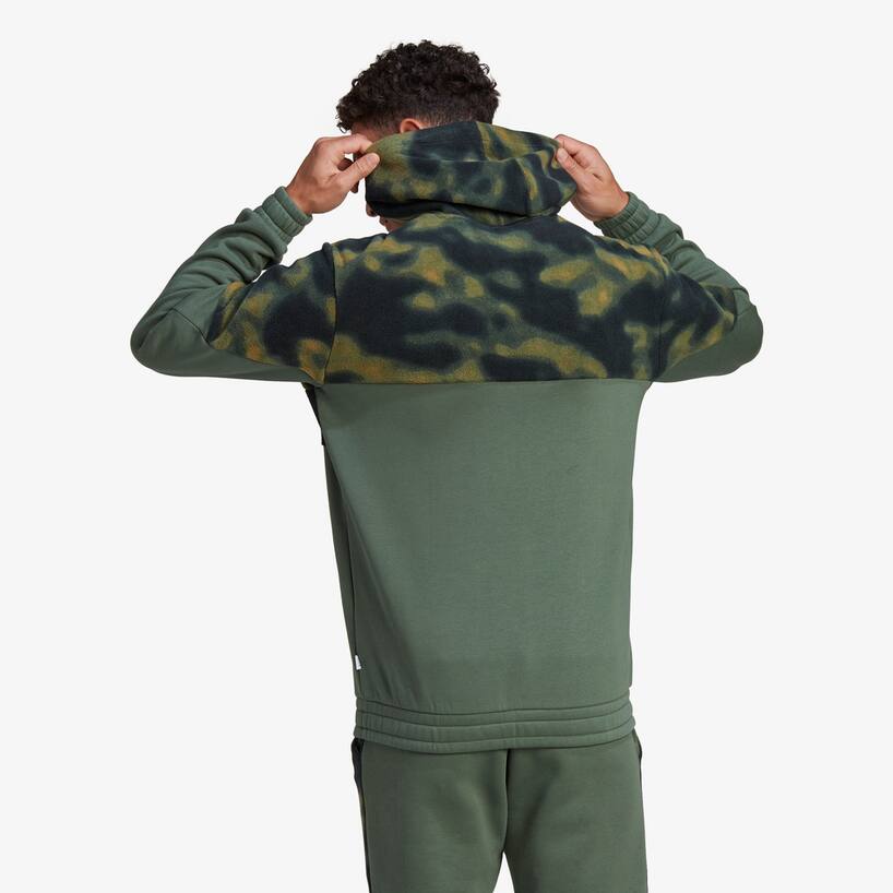 rinascente Adidas Performance Patterned pile jumper - Green