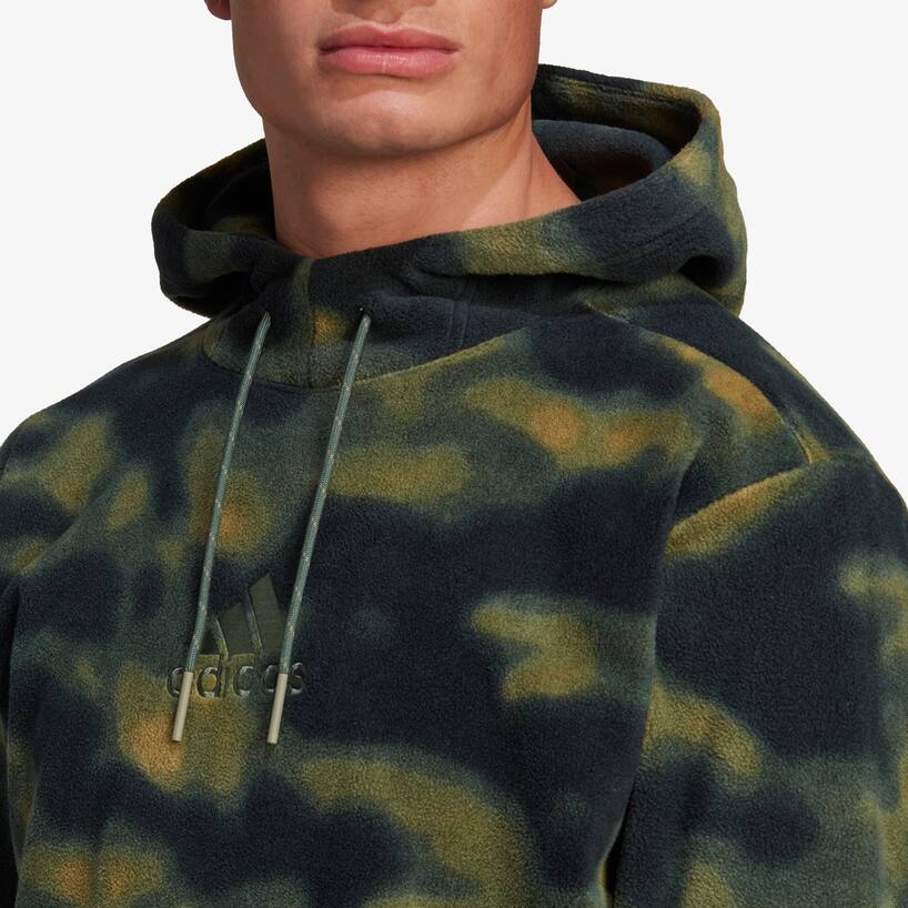 rinascente Adidas Performance Patterned pile jumper - Green