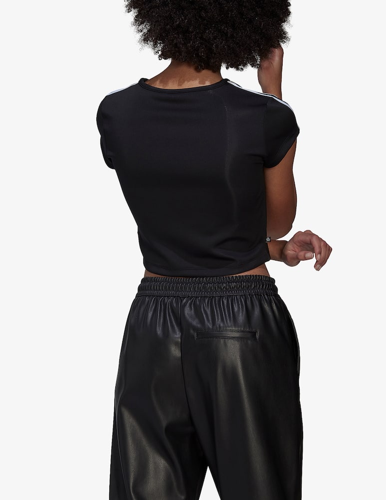 rinascente Adidas Originals T-shirt sportiva cropped - Nero