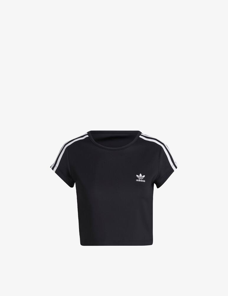 rinascente Adidas Originals T-shirt sportiva cropped - Nero