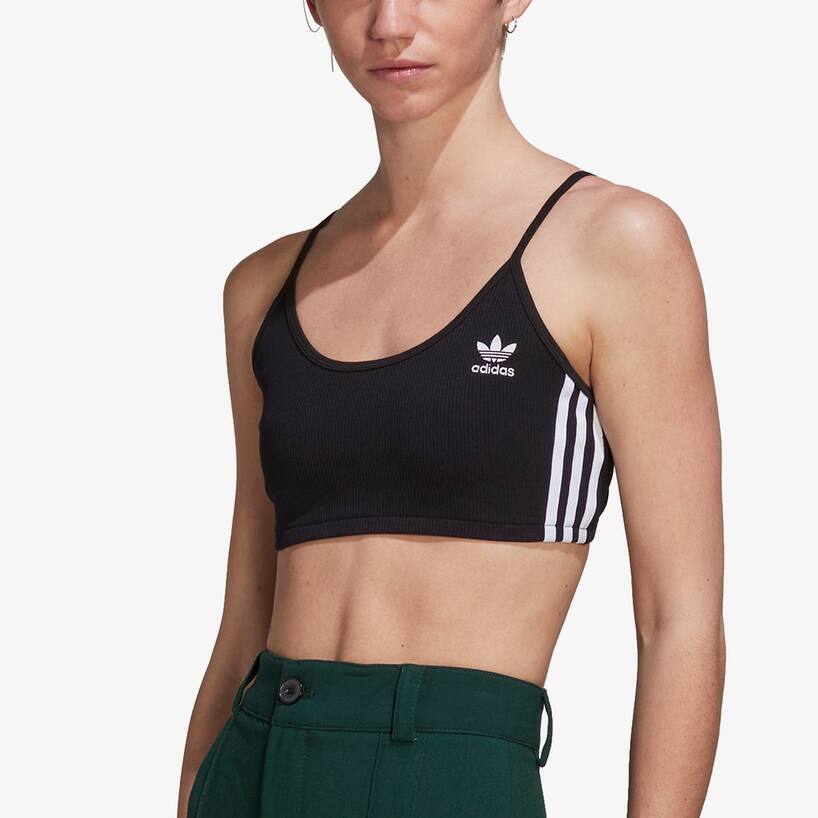rinascente Adidas Originals Cotton blend sports bra - Black