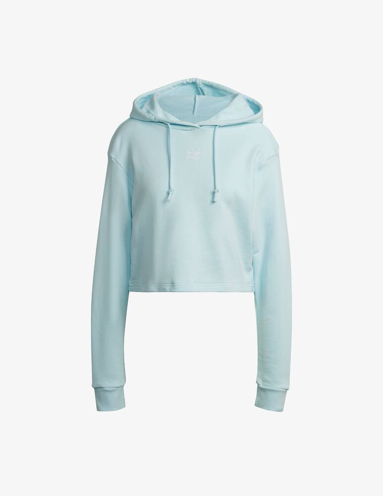 Adidas Originals Felpa sportiva con cappuccio in cotone - Azzurro - immagine 5