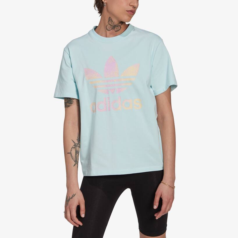 rinascente Adidas Originals T-shirt sportiva in cotone Trefoil - Verde