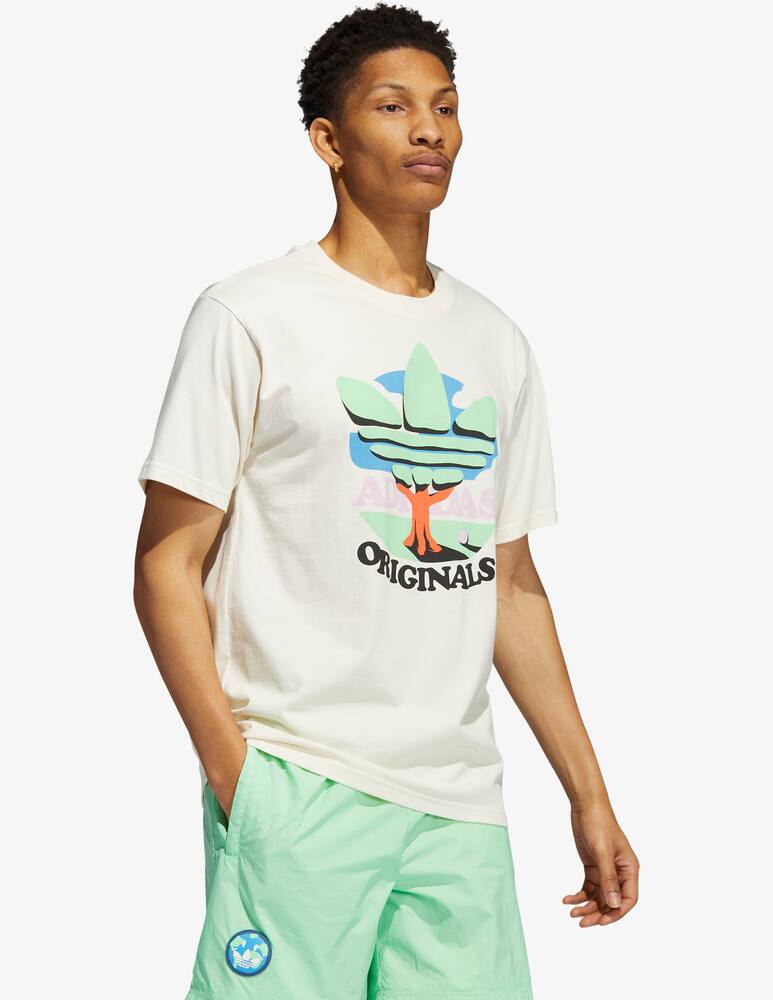 rinascente Adidas Originals Maglietta con logo - Bianco