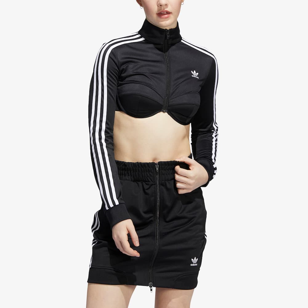 Adidas Originals Track jacket monogram crop Jeremy Scott - Nero - immagine 1 Adidas Originals Track jacket monogram crop Jeremy Scott - Nero - immagine 1