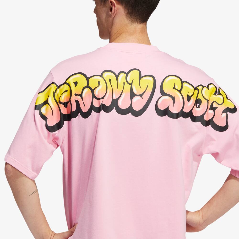 Adidas Originals Maglia a maniche lunghe in cotone Jeremy Scott - Rosa - immagine 2 Adidas Originals Maglia a maniche lunghe in cotone Jeremy Scott - Rosa - immagine 2