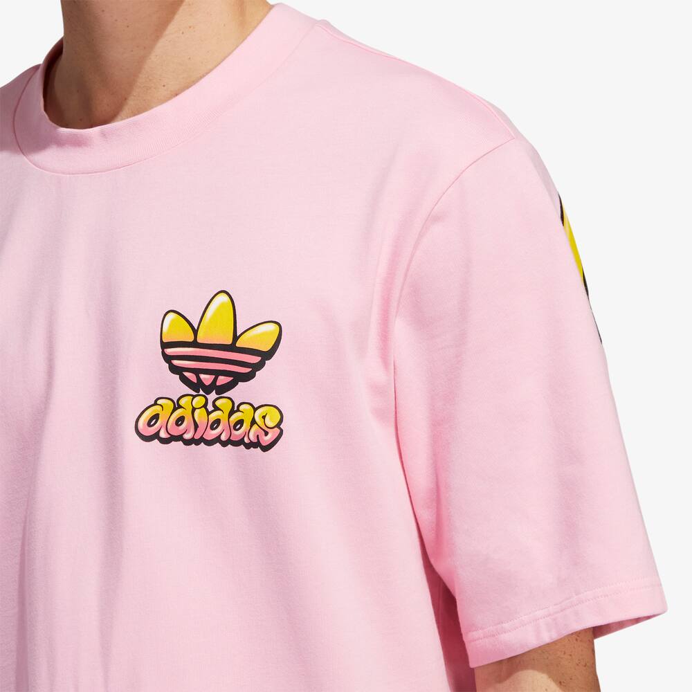 Adidas Originals Maglia a maniche lunghe in cotone Jeremy Scott - Rosa - immagine 3 Adidas Originals Maglia a maniche lunghe in cotone Jeremy Scott - Rosa - immagine 3