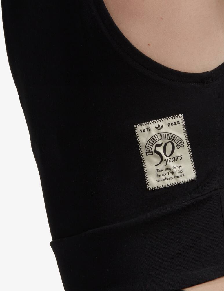 rinascente Adidas Originals Top crop sportivo Class of 72 - Nero