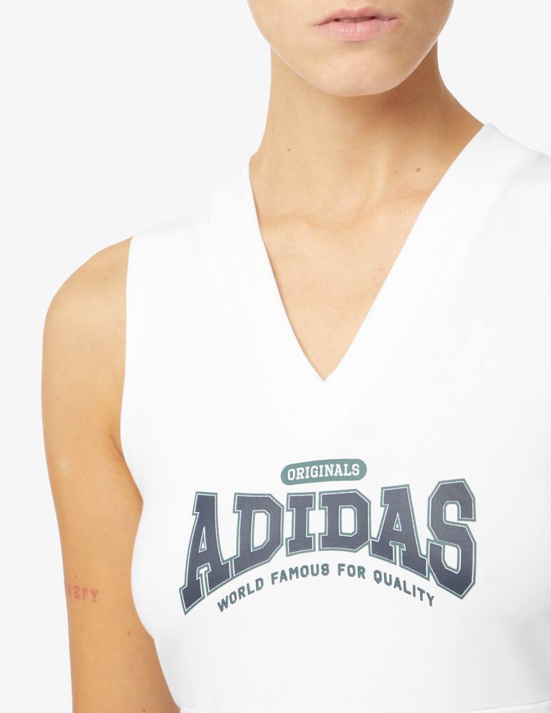 rinascente Adidas Originals Class of 72sports top crop - White