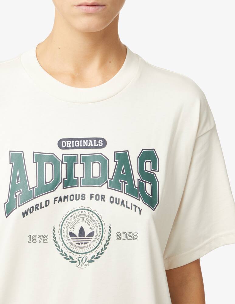 rinascente Adidas Originals Long sleeved cotton tee - White