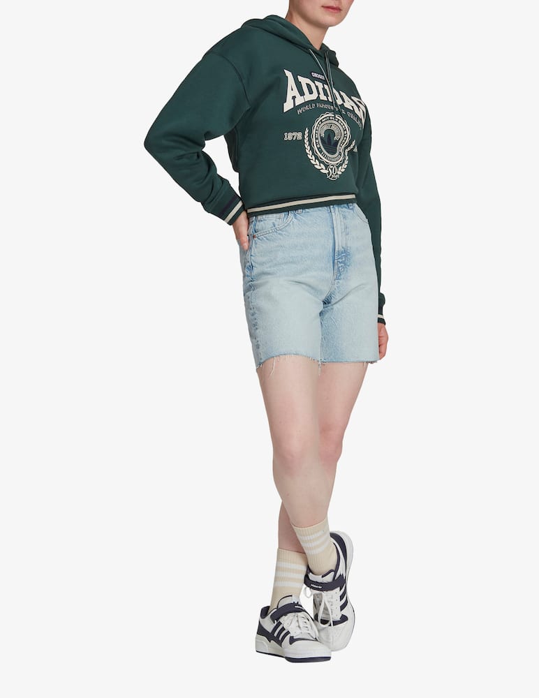 rinascente Adidas Originals Felpa con cappuccio in cotone - Nero