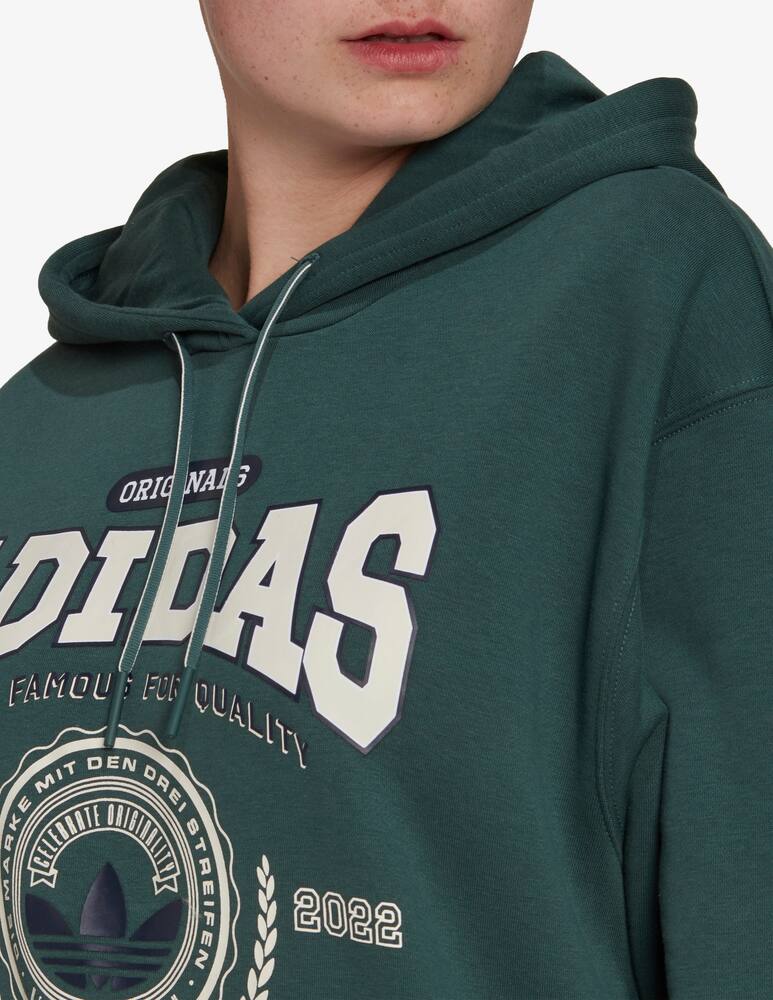 rinascente Adidas Originals Felpa con cappuccio in cotone - Nero