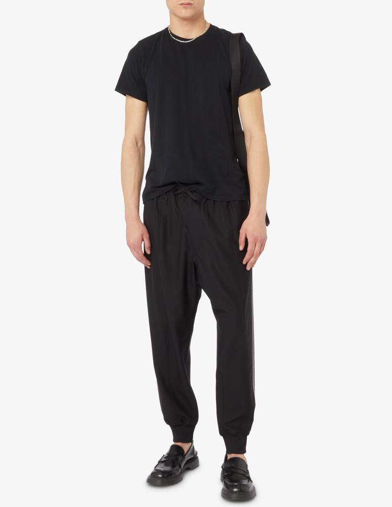 rinascente Adidas Y-3 Pantaloni in fresco lana con bande 