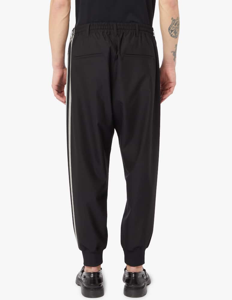 rinascente Adidas Y-3 Pantaloni in fresco lana con bande 