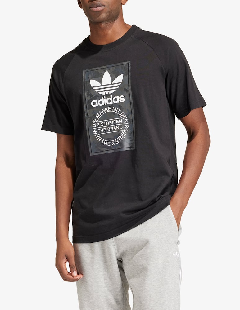 Adidas Originals Maglietta stampa camo - immagine 1