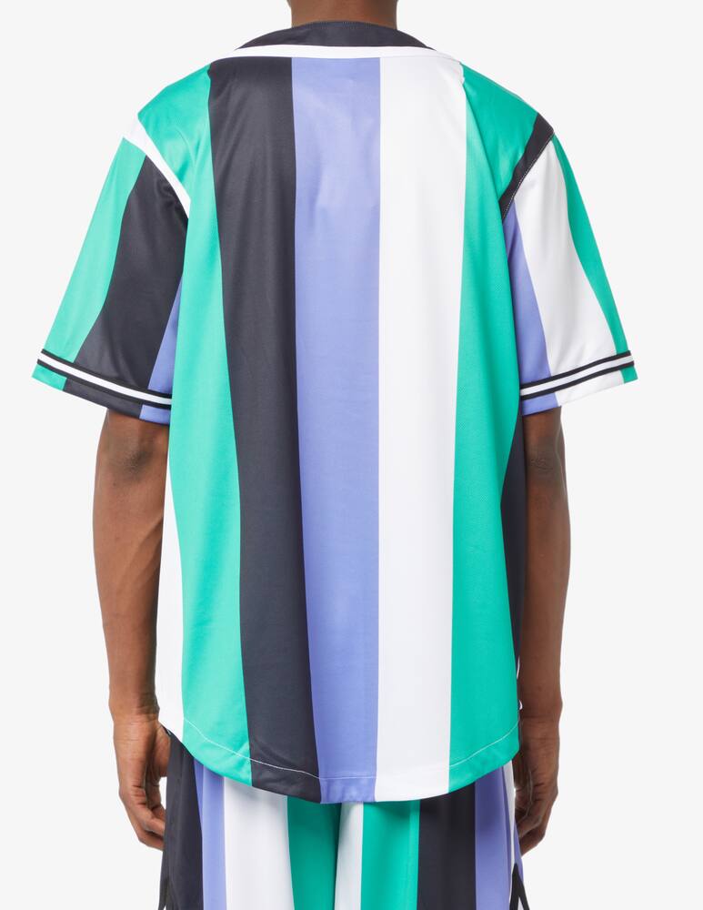 rinascente Kani Striped varsity baseball jacket
