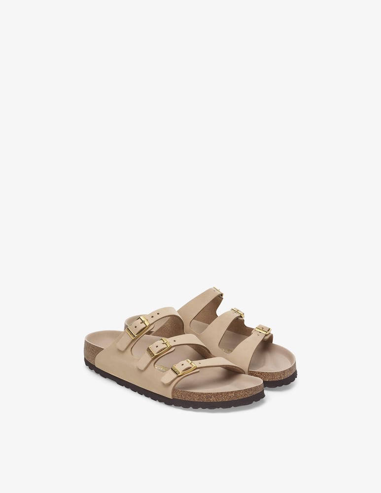 rinascente Birkenstock Florida nubuck triple strap sandals