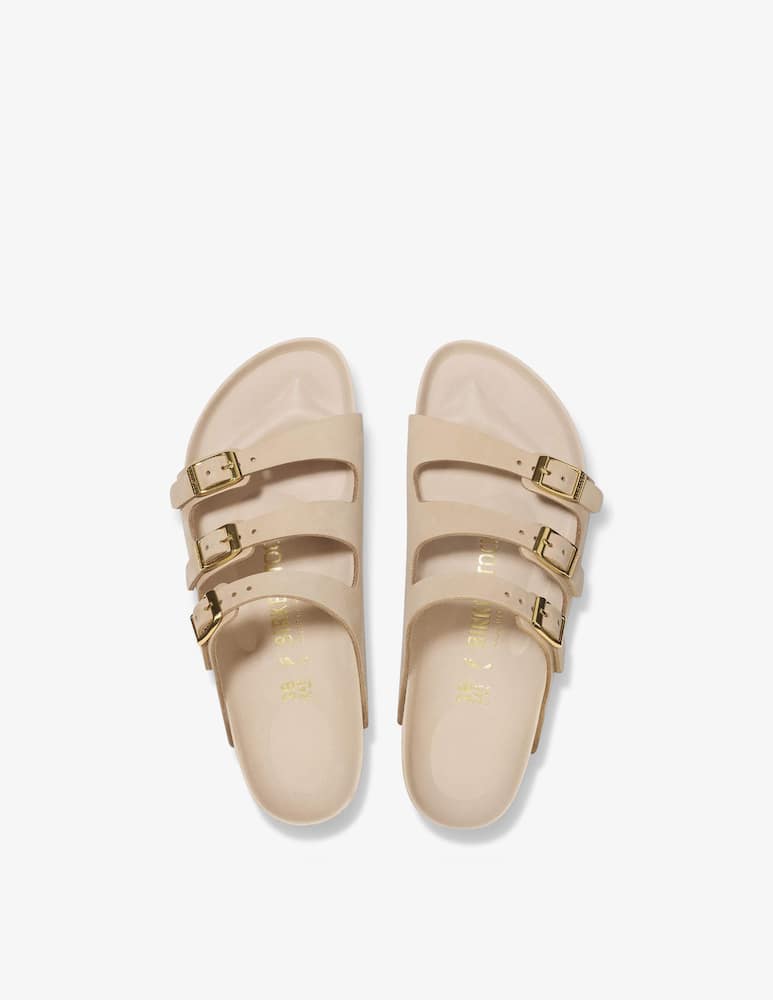 rinascente Birkenstock Florida nubuck triple strap sandals