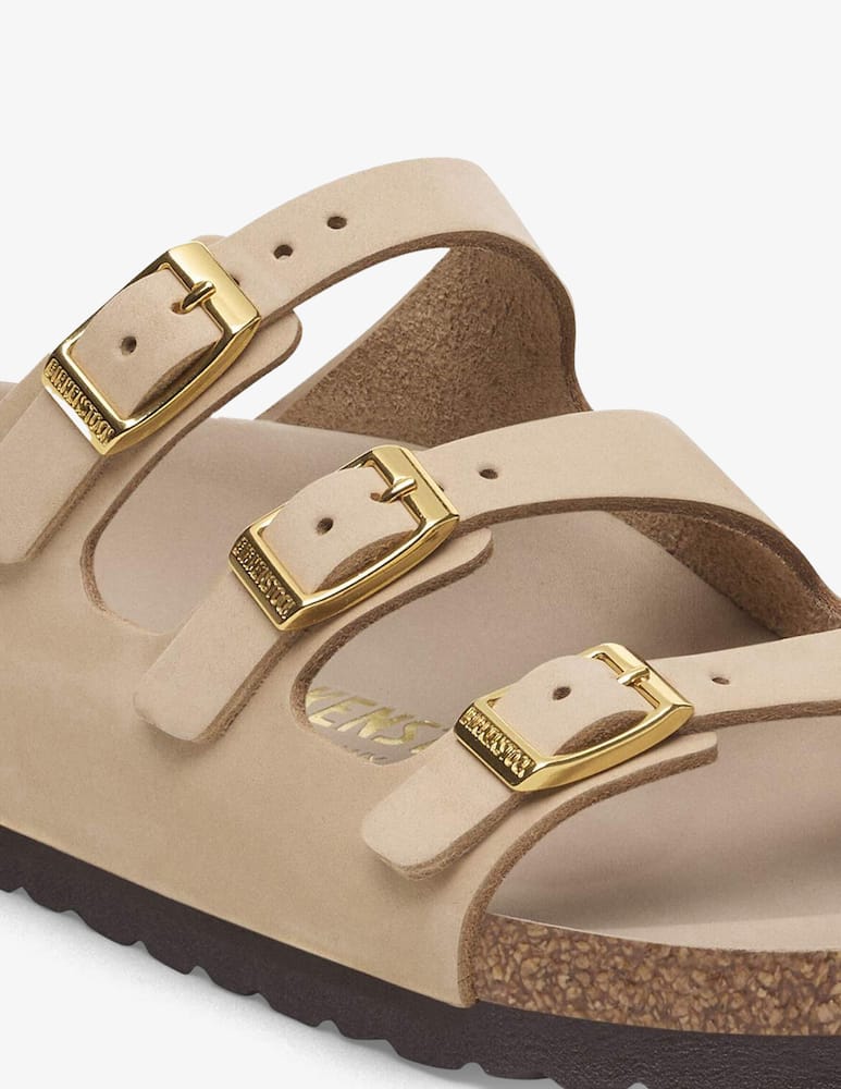 rinascente Birkenstock Florida nubuck triple strap sandals
