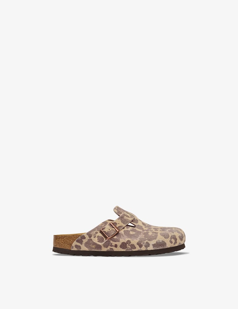 rinascente Birkenstock Boston animalier print clogs