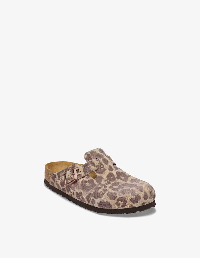 rinascente Birkenstock Boston animalier print clogs