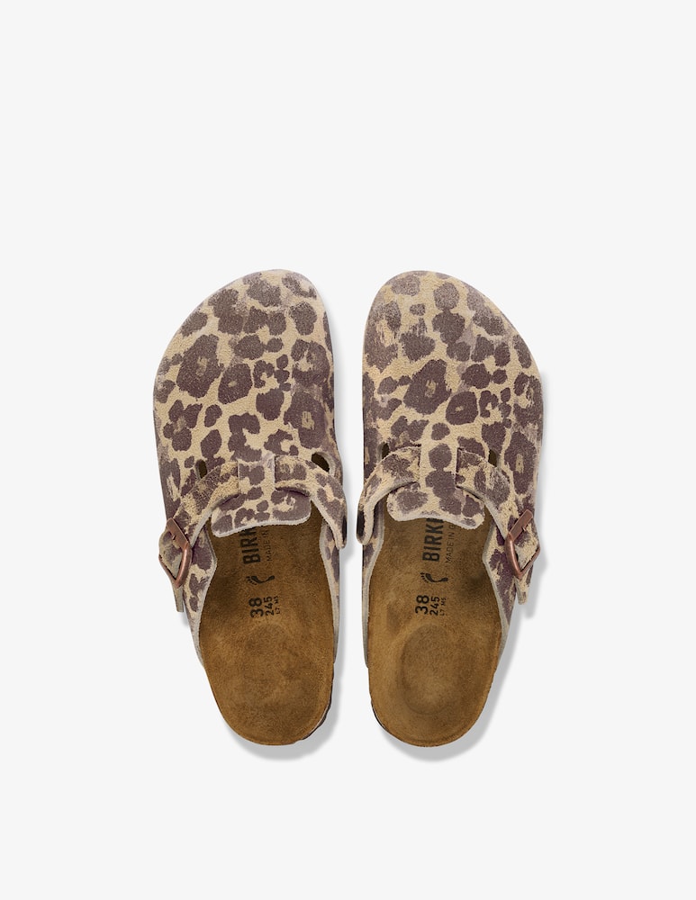 rinascente Birkenstock Boston animalier print clogs