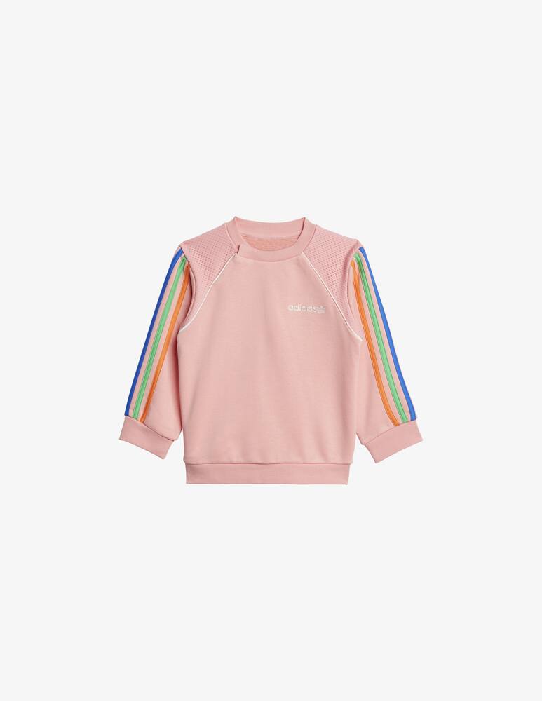 rinascente Adidas Originals Rainbow stripe crew set