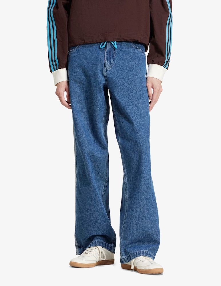 Adidas Originals Jeans a gamba larga denim - immagine 1
