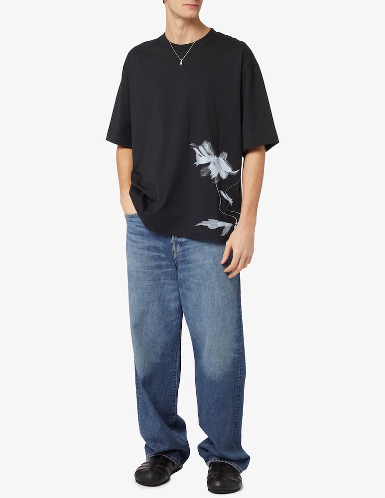 rinascente Adidas Y-3 Oversize flower t-shirt