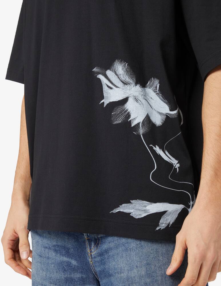 rinascente Adidas Y-3 Oversize flower t-shirt